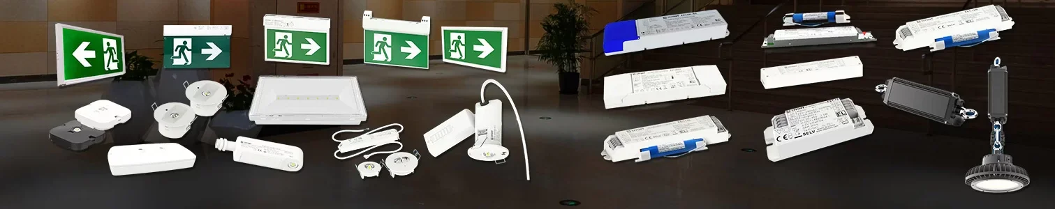 LED emergency lighting fixtures