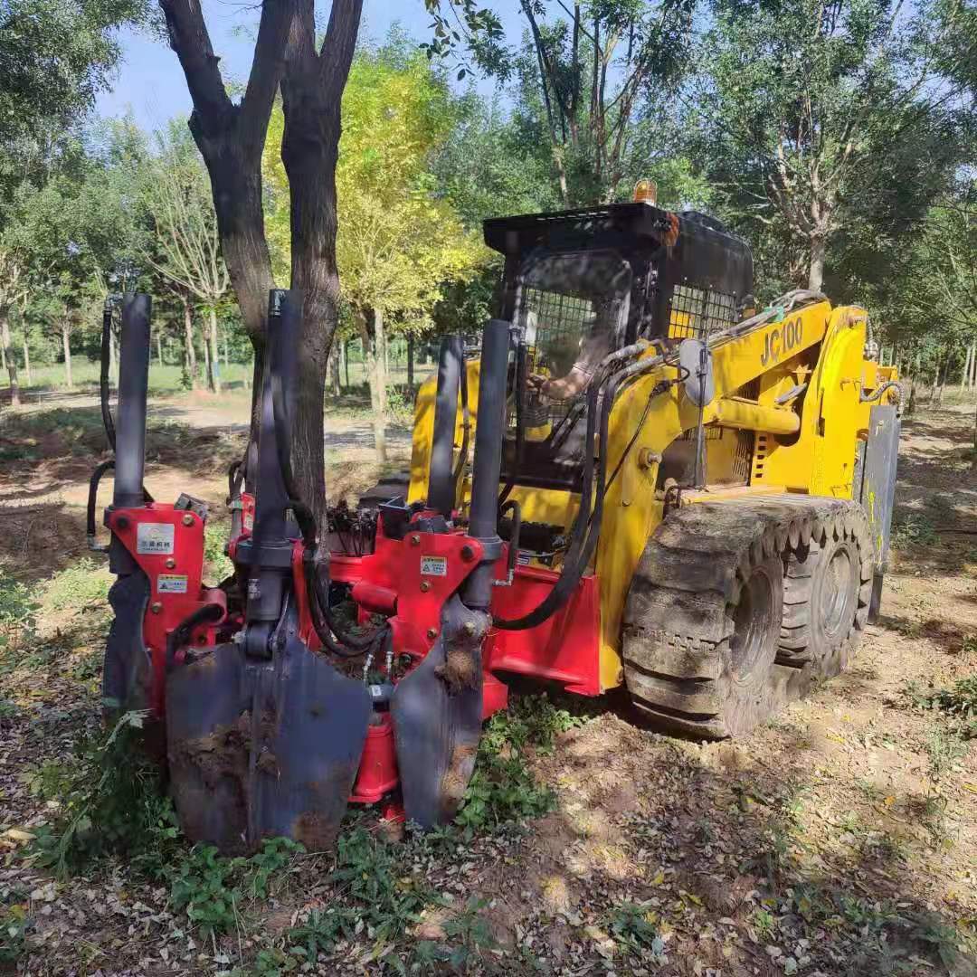 五瓣式SX-100挖樹機頭 滑移移栽機 挖掘機挖樹機 挖坑機 5個刀鏟