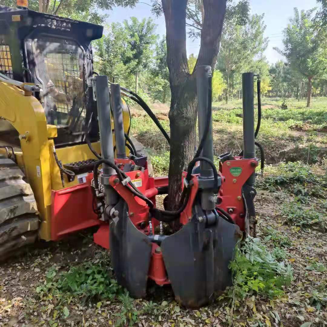 五瓣式SX-100挖樹機頭 滑移移栽機 挖掘機挖樹機 挖坑機 5個刀鏟
