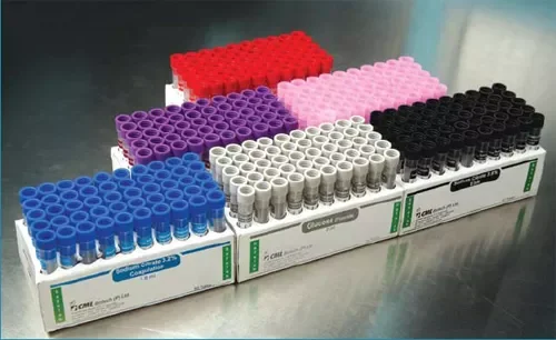 Plastic cap for blood collection test tube
