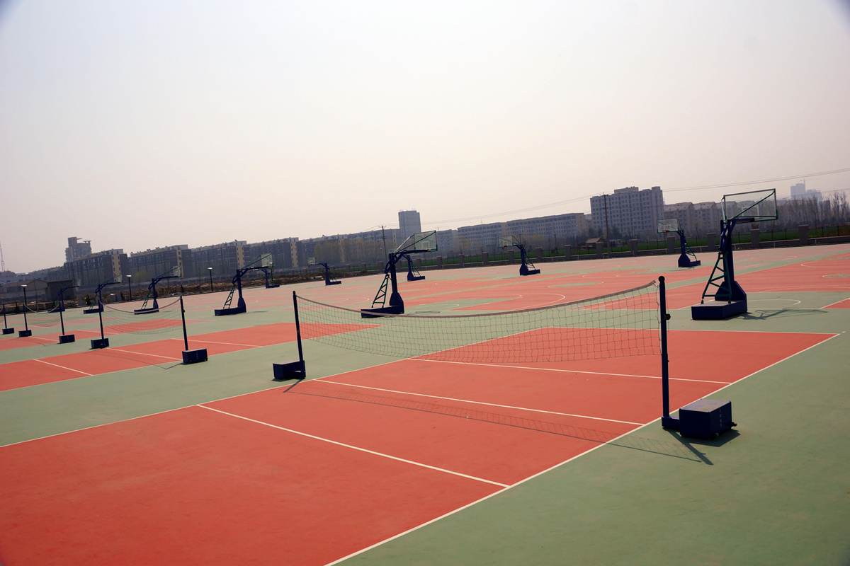 硅pu球场 硅pu篮球场 环保硅pu新型球场-美地宝