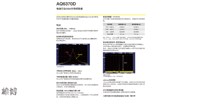 日本橫河OSA西安代理商,光譜分析儀