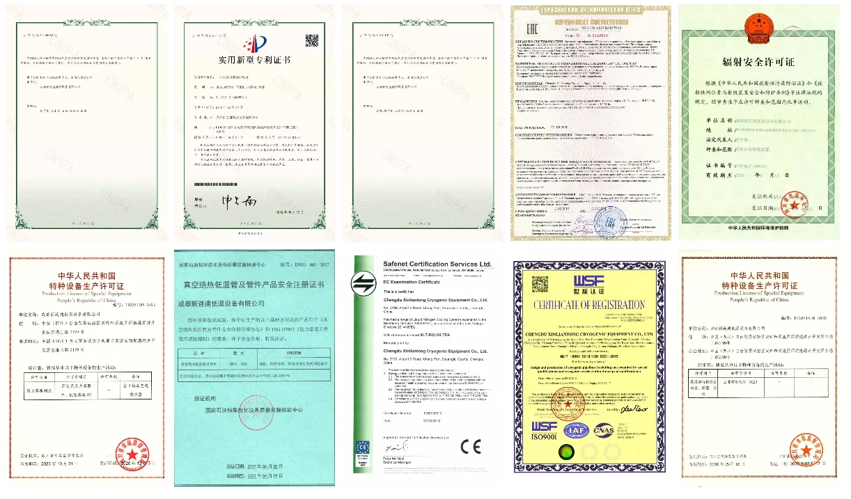 ASME Code Sand Filter certificate