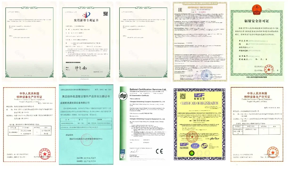 Metal Pressure Vessel Certificate Display