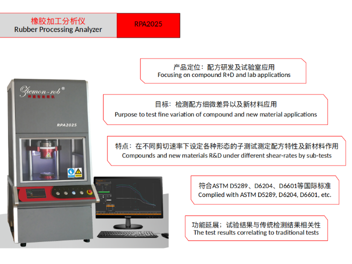上海橡胶加工分析仪RPA2025哪家好 上海梓盟智能机器人供应
