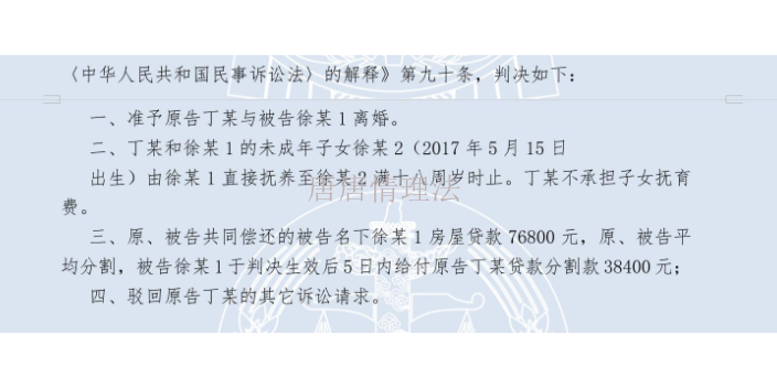 南京法律抚养权司法解释 唐唐情理法咨询中心供应