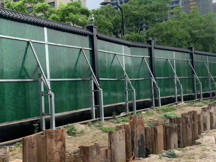 杭州工地临时围墙围挡图片 杭州中诚钢结构供应