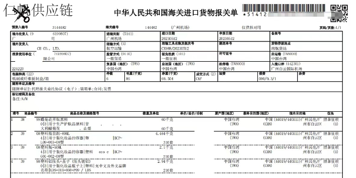 马来西亚羊胎盘提取物化妆品进口报关代理进口运输代理