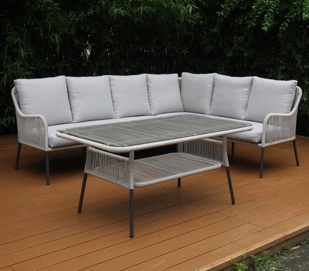 ChinaRope Corner Sofa Set Outdoor Living