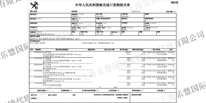 徐汇区外包家具清关 上海港口 上海乐慧国际货物运输代理供应