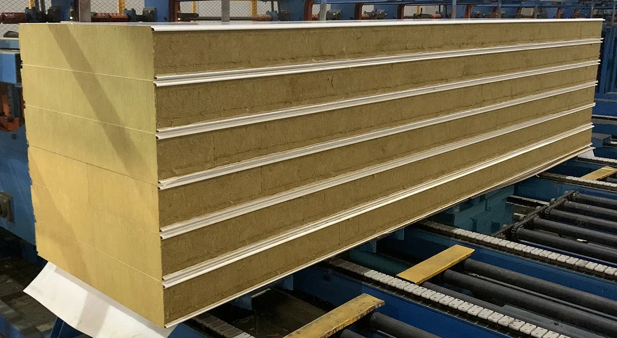Pure rock wool cold storage panel