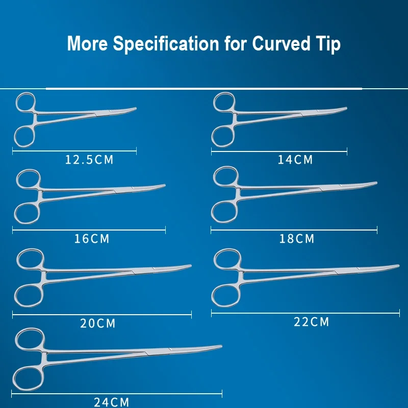 Curved Hemostatic Forcep For SaleStainless Steel12.5CMTecoli
