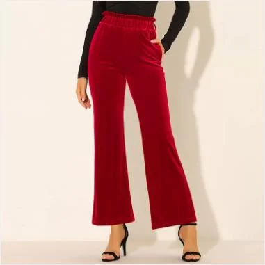 Red High Waisted Pants
