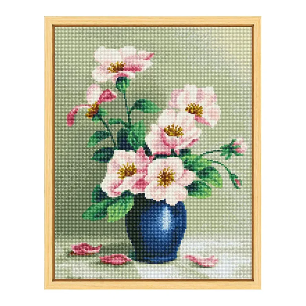 colored potted flower diamond painting kit