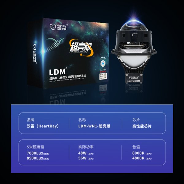 漢雷LDM-WN1-超亮版 LED雙光透鏡