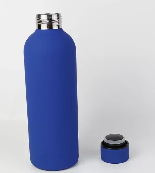 Insulated rubber paint water bottle