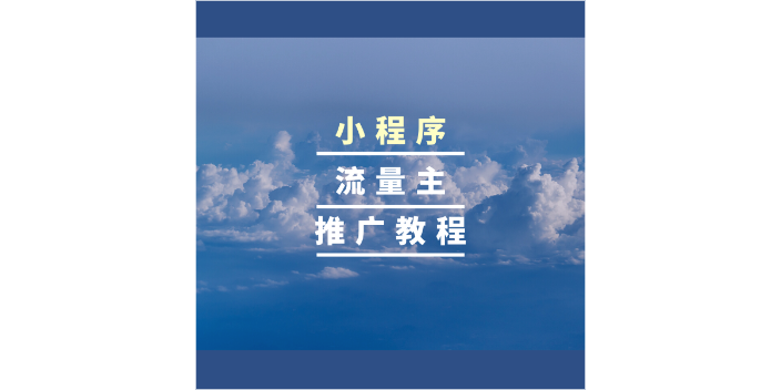 福建小程序代运营公司