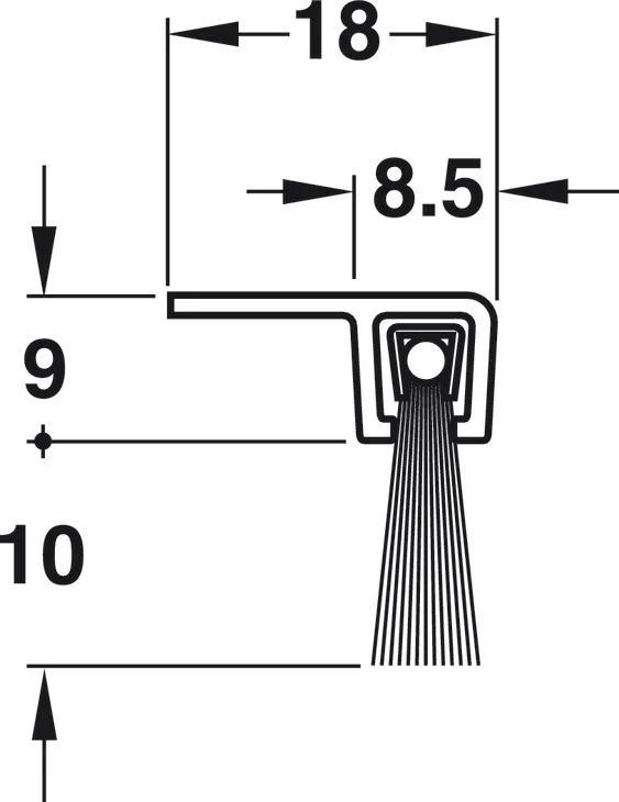 Brush Door Seal-Brush Door Seal For Face Fixing Manufacturer-Beysent