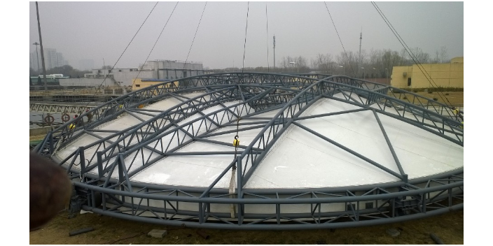上海污水池加盖反吊膜结构污水池加盖,膜结构