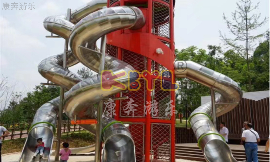 湖南大型不锈钢滑梯户外无动力儿童游乐设施设备