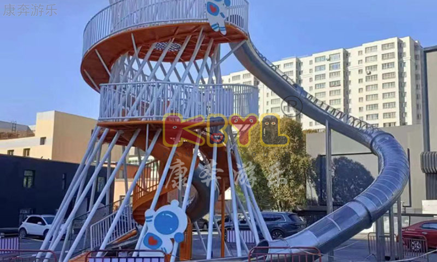 广东大型不锈钢滑梯户外无动力儿童游乐设施哪里好