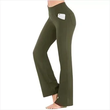 Dark Green Girls Yoga Pants