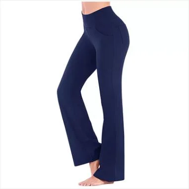 Dark Blue Girls Yoga Pants