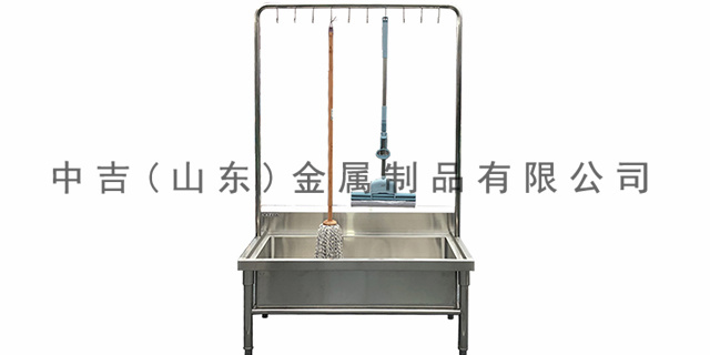 淄博学校双槽不锈钢柜式水池 中吉金属制品供应