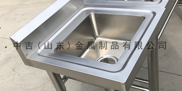 淄博商用洗手不锈钢柜式水池 中吉金属制品供应