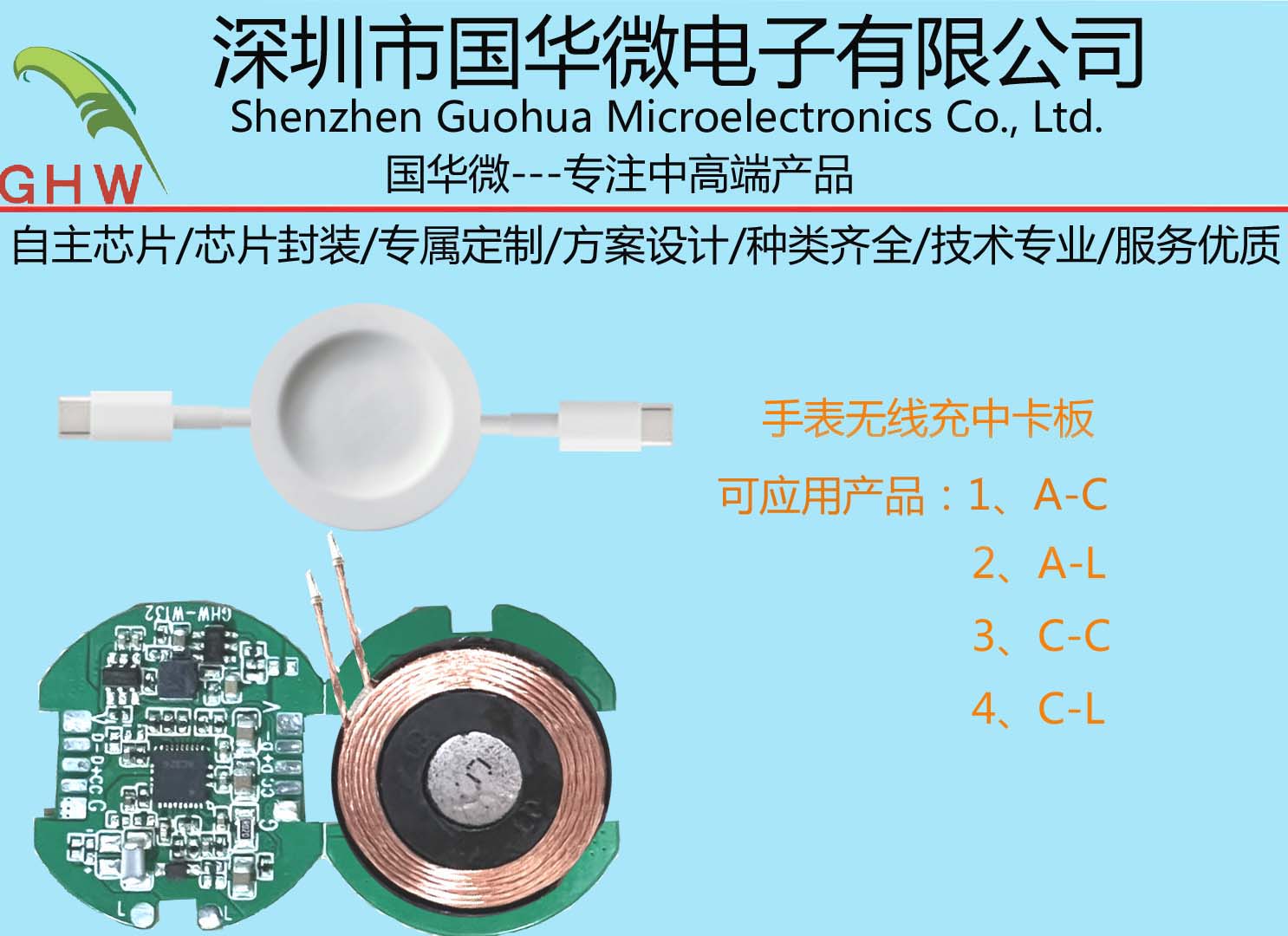 手表無(wú)線(xiàn)充中卡板