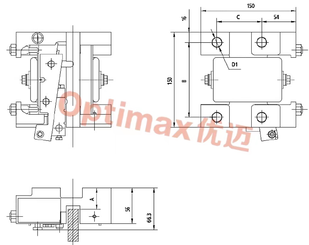 left side progressive type safety gear