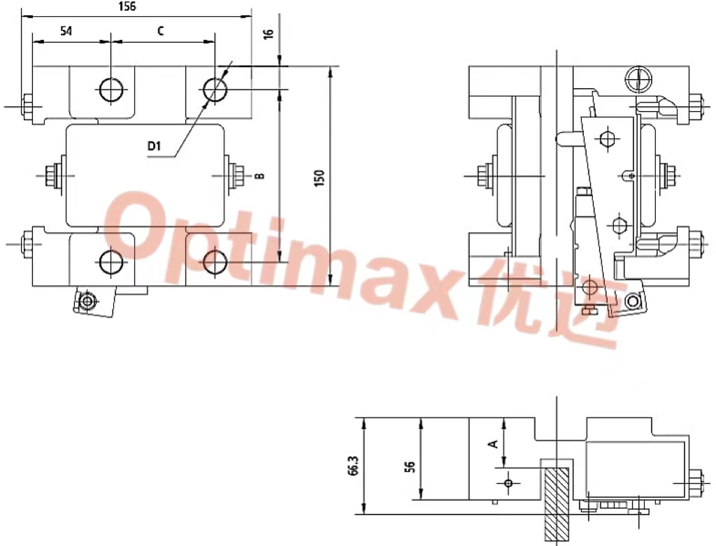 right side progressive type safety gear