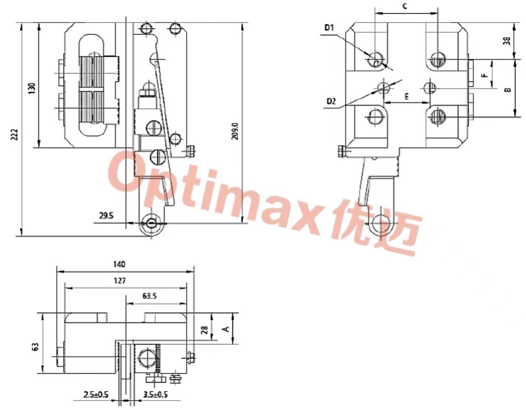 single lift progressive type safety gear