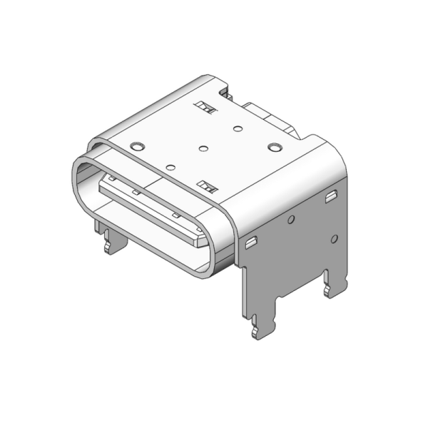 TYPE-C 母座 16Pin 加高2.50