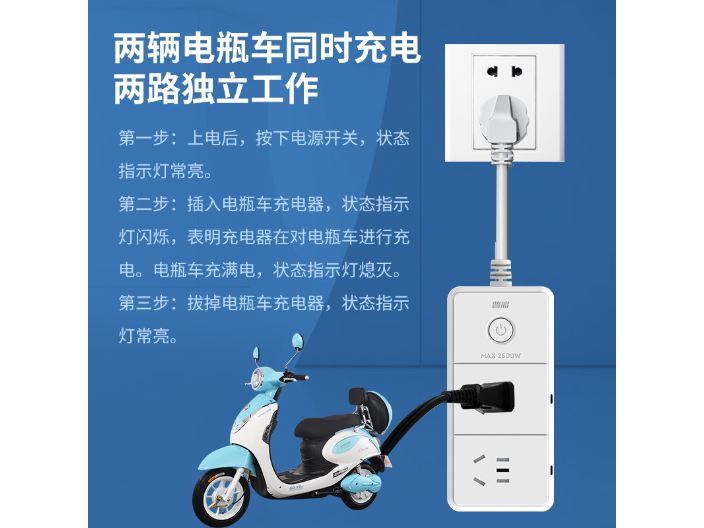 杭州220V电动车充电保护器防过充插座直销价格 宁波高新区新诚电子供应;