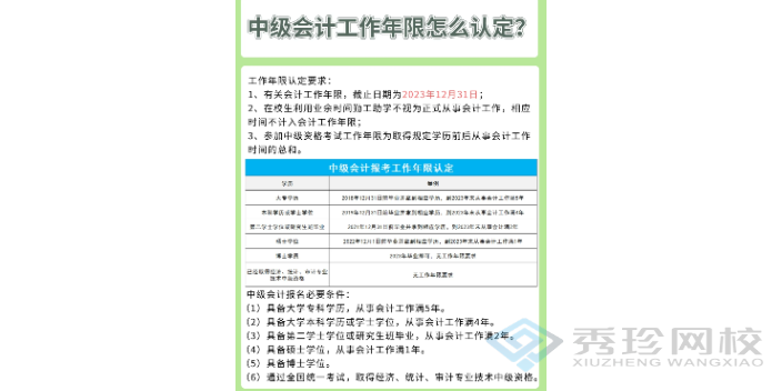 贵州中级会计师培训学校 秀珍教育科技供应