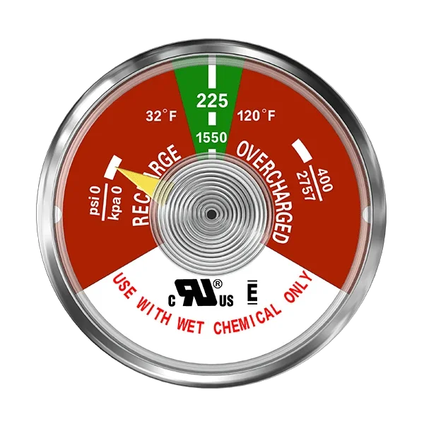 UL certified pressure gauges