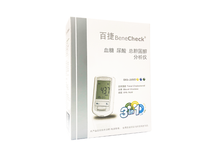 百捷多功能血糖尿酸总胆固醇检测仪使用说明 上海灿生医疗器械供应