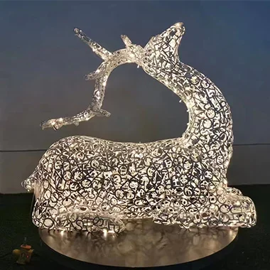 Stainless Steel Sculptures-Deer