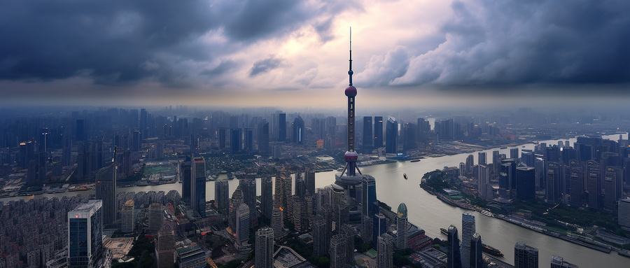 臺風(fēng)下的上海