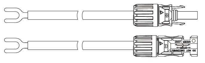 1000V DC U shape contact extension cable