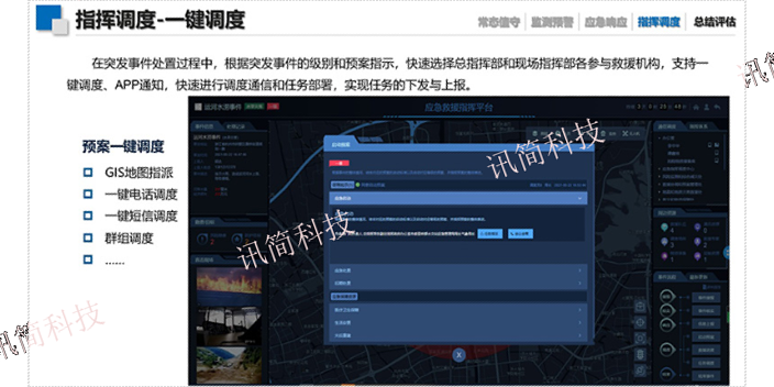 南京多媒体调度应急救援指挥系统 真诚推荐 杭州讯简科技供应