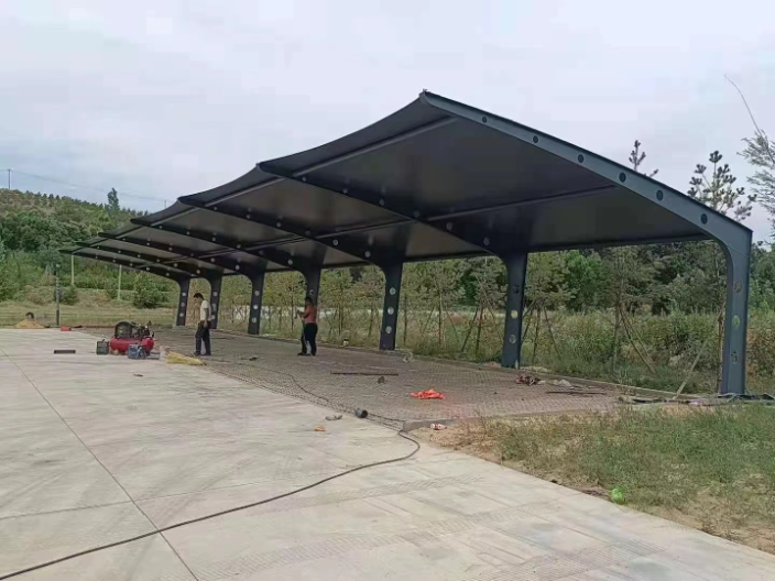承德膜结构停车棚 欢迎来电 宁波市鄞州五乡绿彩遮阳篷供应