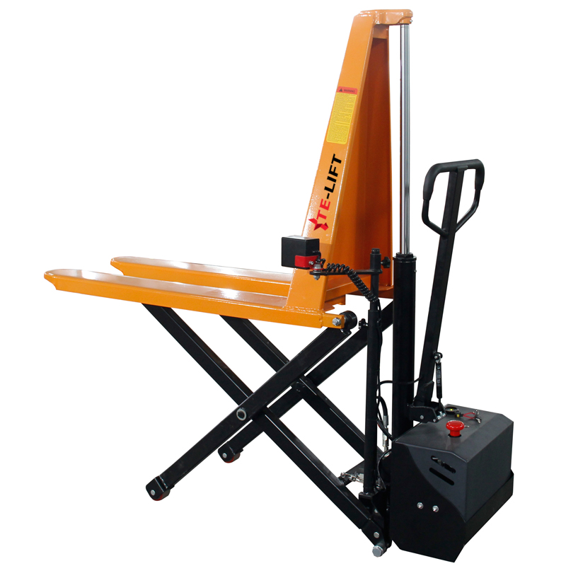 Electric High Lift Scissor Pallet Truck with Automatic Height Adjustment