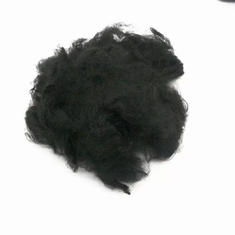 2.5D Black Reycled Polyester Staple Fiber