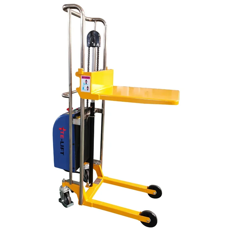 Electric Hydraulic Platform Lift StackerPower Lift Platform Truck