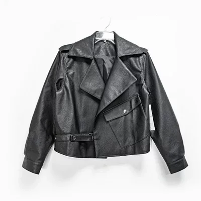 pu leather jacket