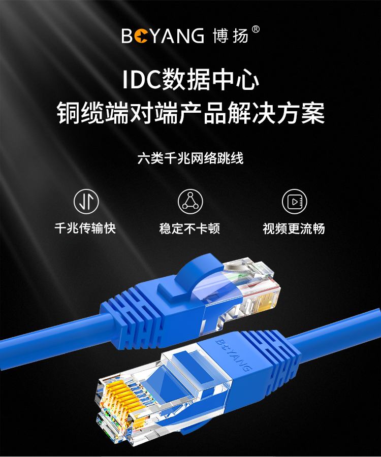 CAT6低烟无卤UTP非屏蔽rj45千兆成品网线_深圳中为思创科技有限公司