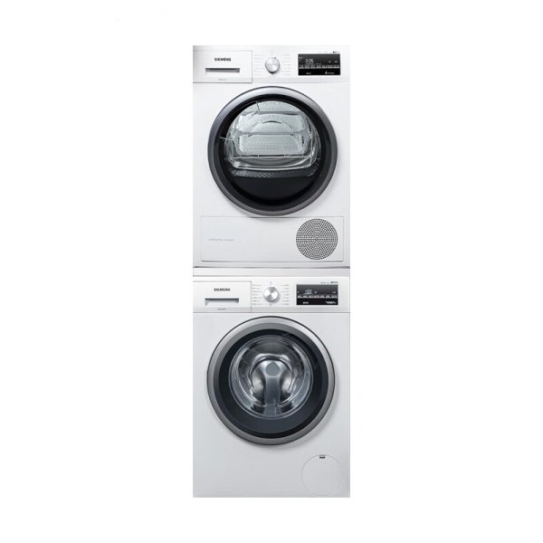 西门子（SIEMENS）洗烘套装10公斤洗衣机+9公斤烘干机WM12P2602W+WT47W5601W 售价9999
