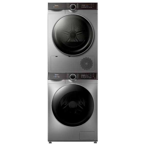 美的 洗烘套裝（MG100K3+MH100-HK3WY）洗衣機+熱泵烘干機 售價9999